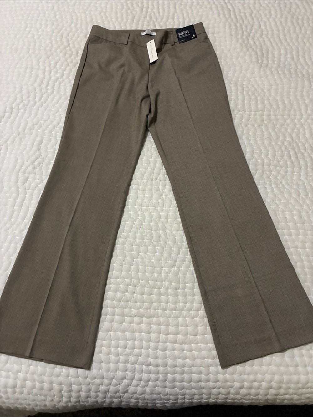 New York & Company Taupe Bootcut Dress Pants